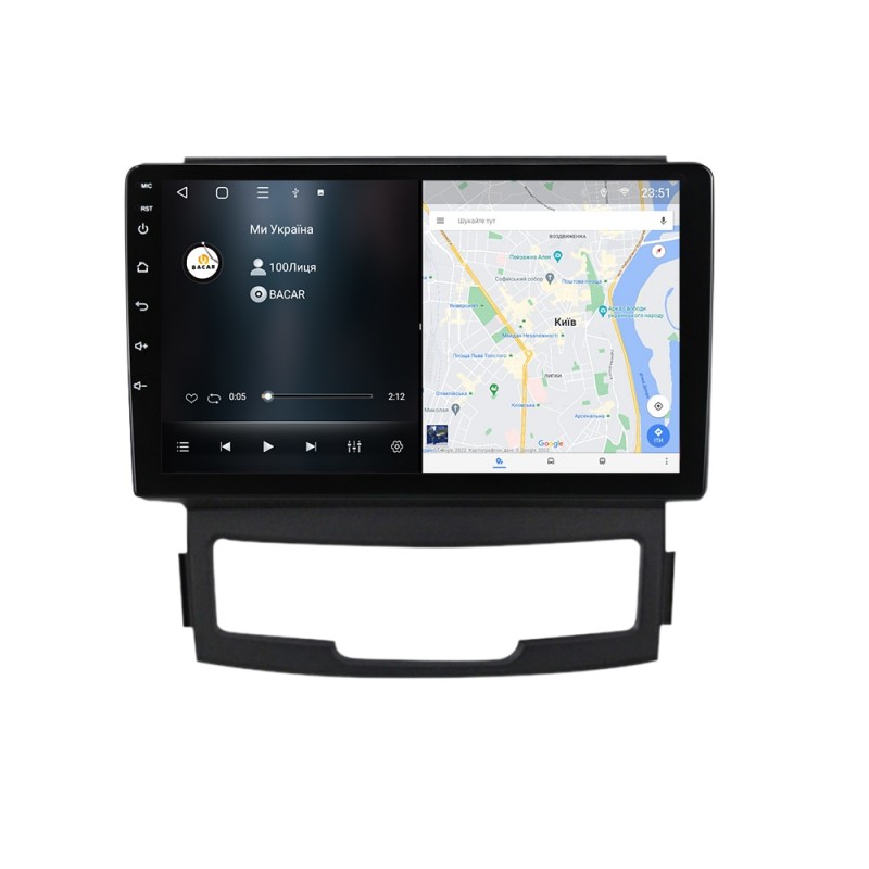 Штатна магнітола для SsangYong Korando 2010-2013 з Android-функціями