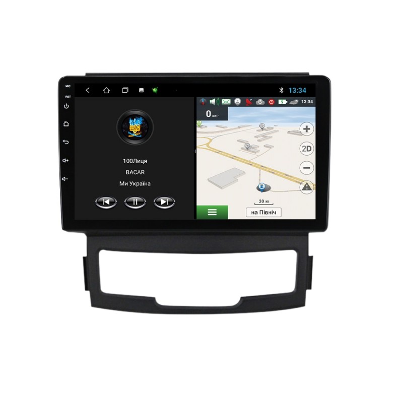 Штатна магнітола для SsangYong Korando 2010-2013 з Android-функціями