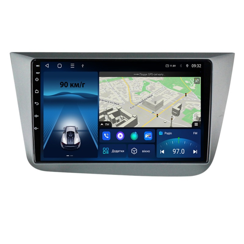 Штатна магнітола для Seat Altea 5P 2004-2015 з Android-функціями