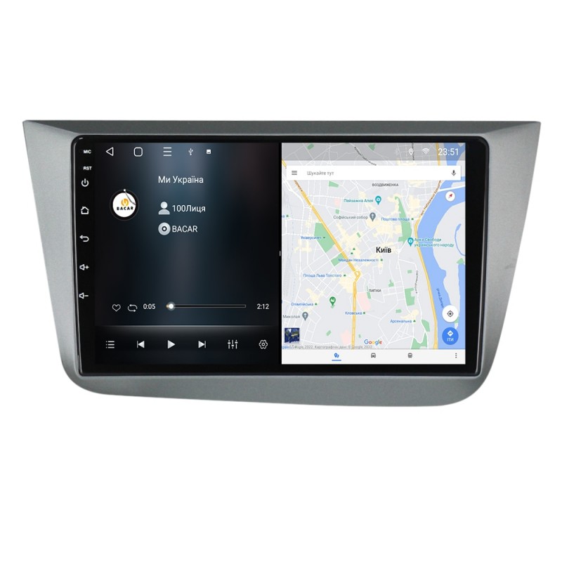 Штатна магнітола для Seat Altea 5P 2004-2015 з Android-функціями