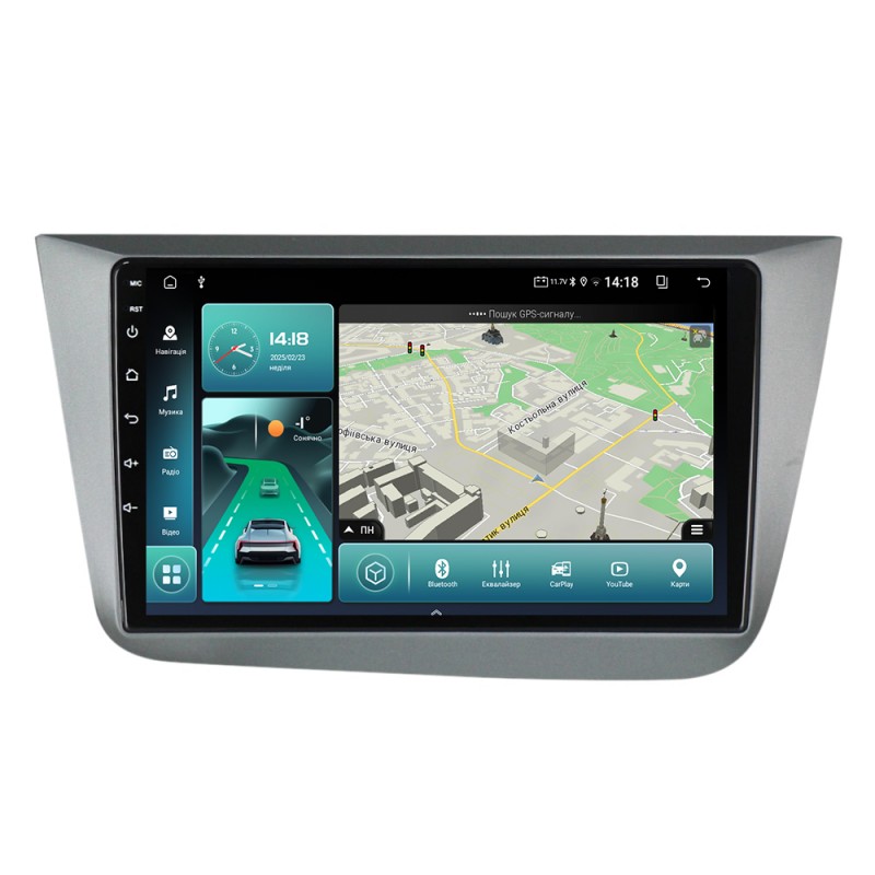 Штатна магнітола для Seat Altea 5P 2004-2015 з Android-функціями