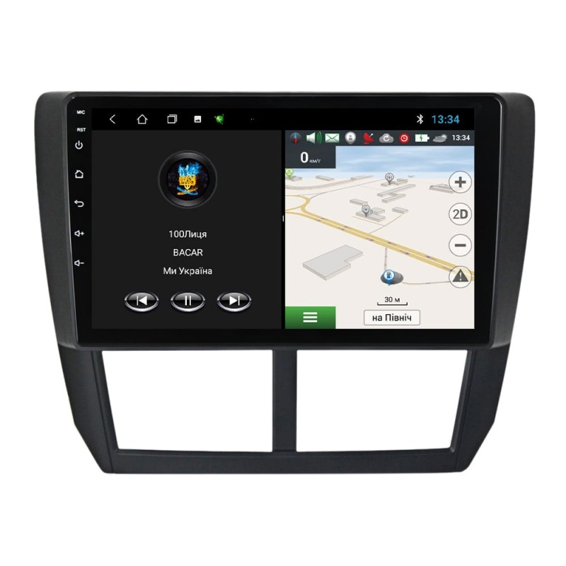 Штатна магнітола для Subaru Forester 3 2007-2013 Impreza 2007-2011 з Android-функціями