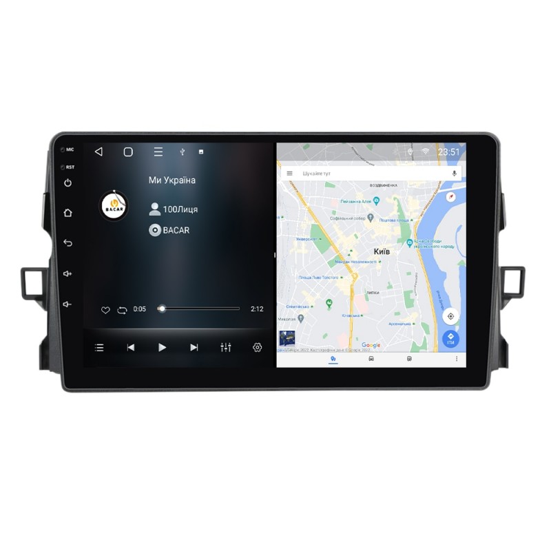 Штатна магнітола для Toyota Auris 2006-2012 з Android-функціями