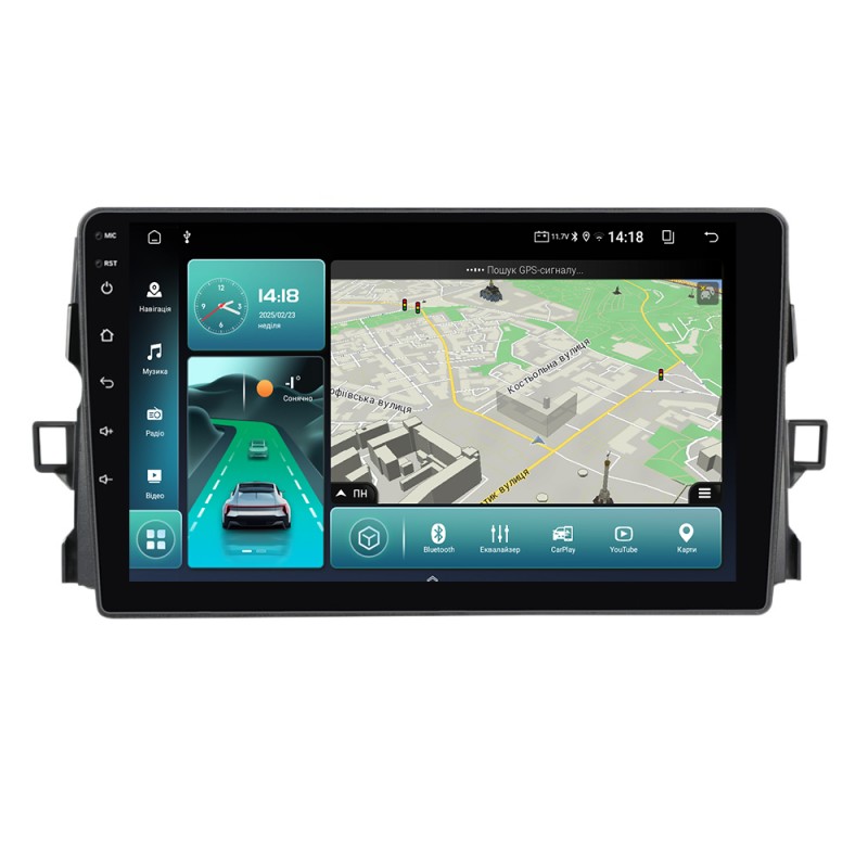 Штатна магнітола для Toyota Auris 2006-2012 з Android-функціями
