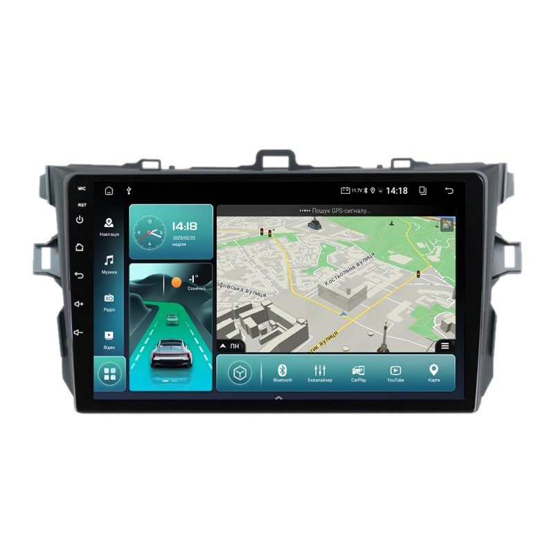 Штатна магнітола для Toyota Corolla 2006-2013 з Android-функціями