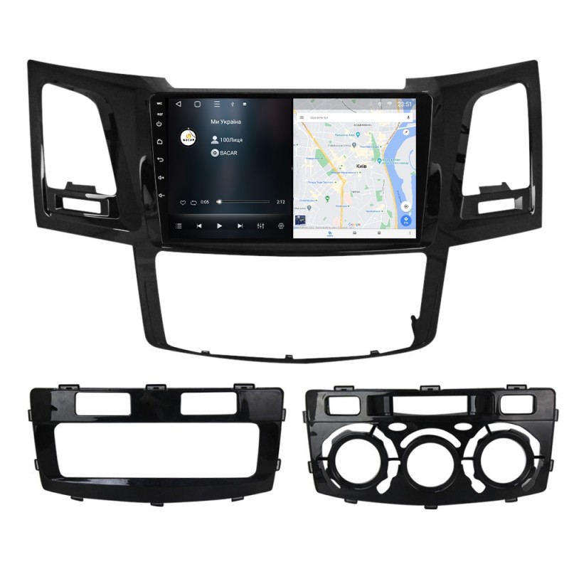 Штатна магнітола для Toyota Fortuner 1 Hilux 2008-2014 з Android-функціями