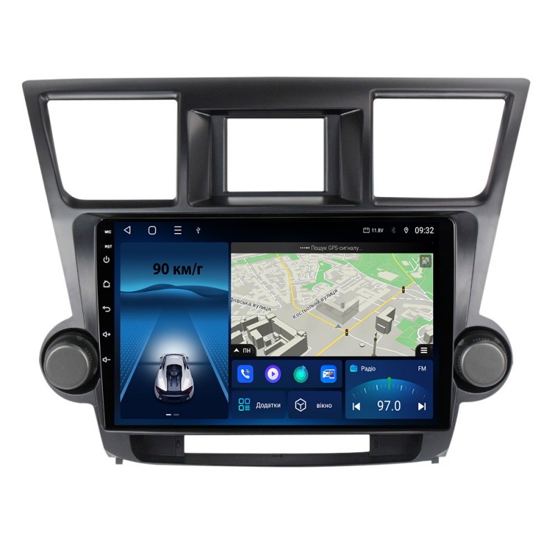Штатна магнітола для Toyota Highlander 2007-2013 з Android-функціями