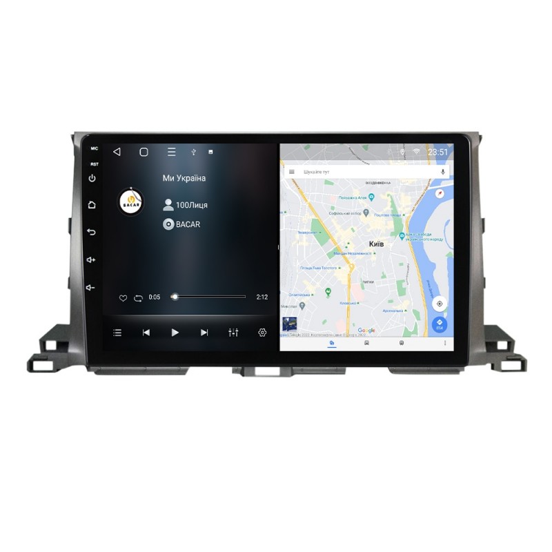 Штатна магнітола для Toyota Highlander 2013-2018 з Android-функціями