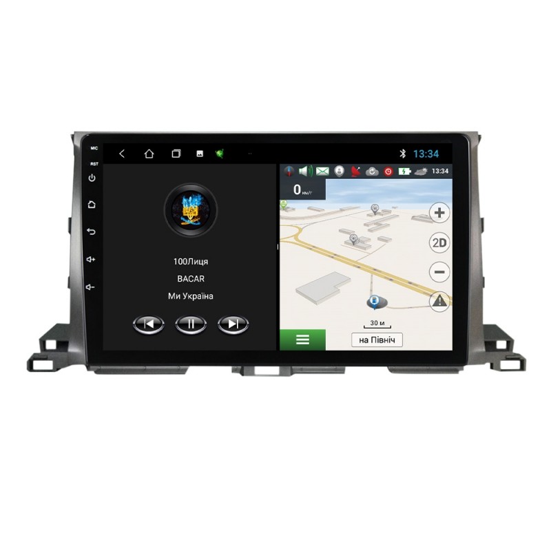 Штатна магнітола для Toyota Highlander 2013-2018 з Android-функціями