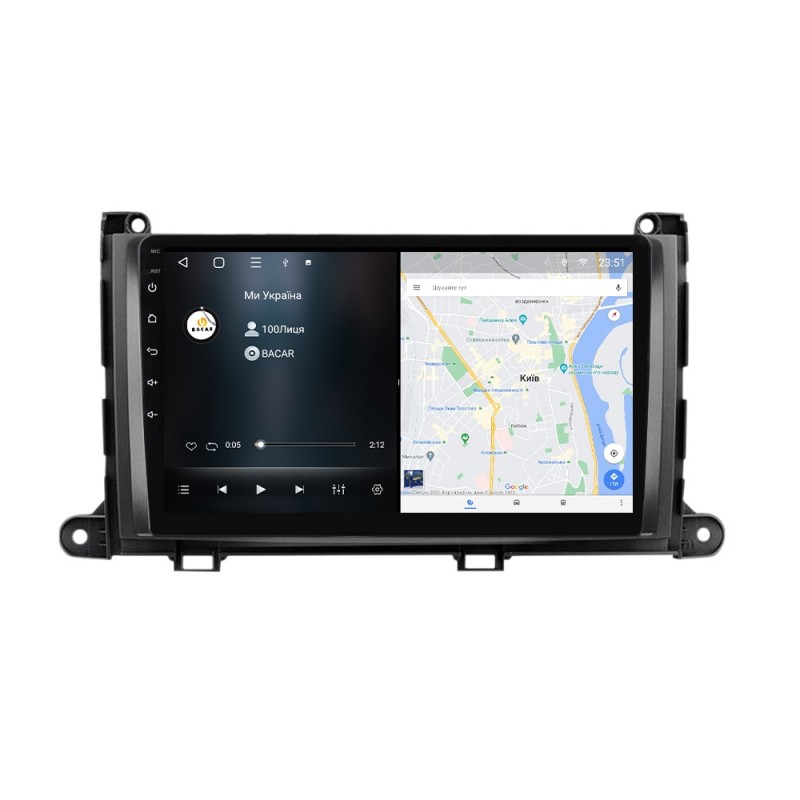 Штатна магнітола для Toyota Sienna 2010-2014 з Android-функціями
