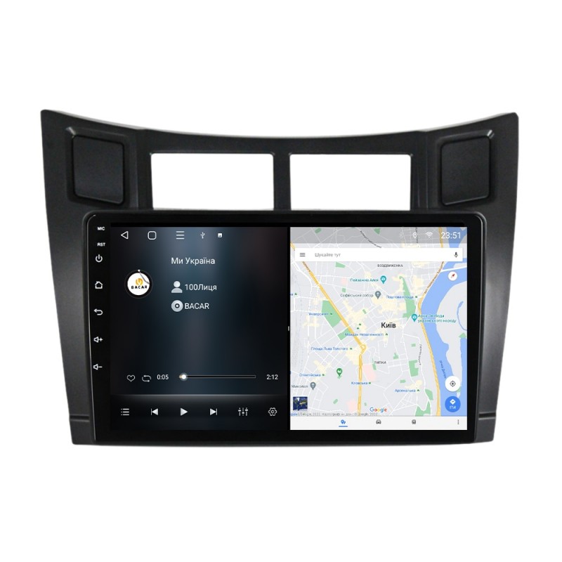 Штатна магнітола для Toyota Yaris 2005-2012 з Android-функціями