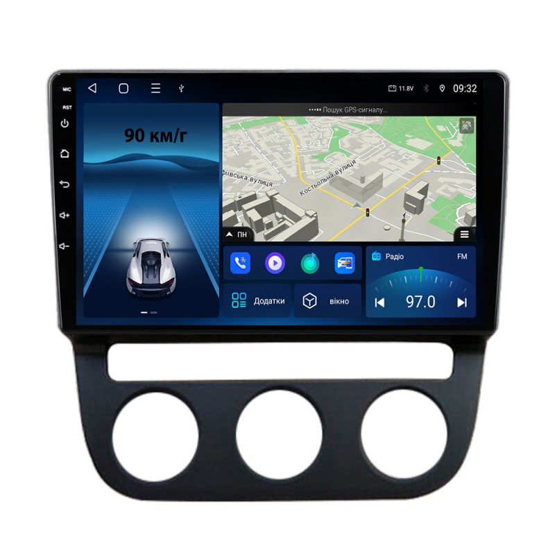 Штатна магнітола для VW Jetta 5 2005-2010 з Android-функціями